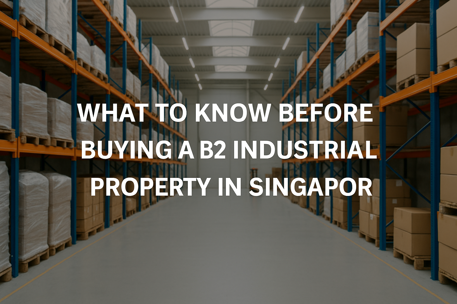 What to Know Before Buying a B2 Industrial Property in Singapore Lok Yang Way